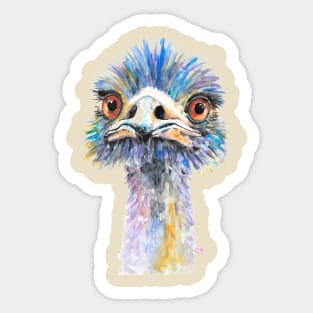 Emu Bird with attitude Sticker